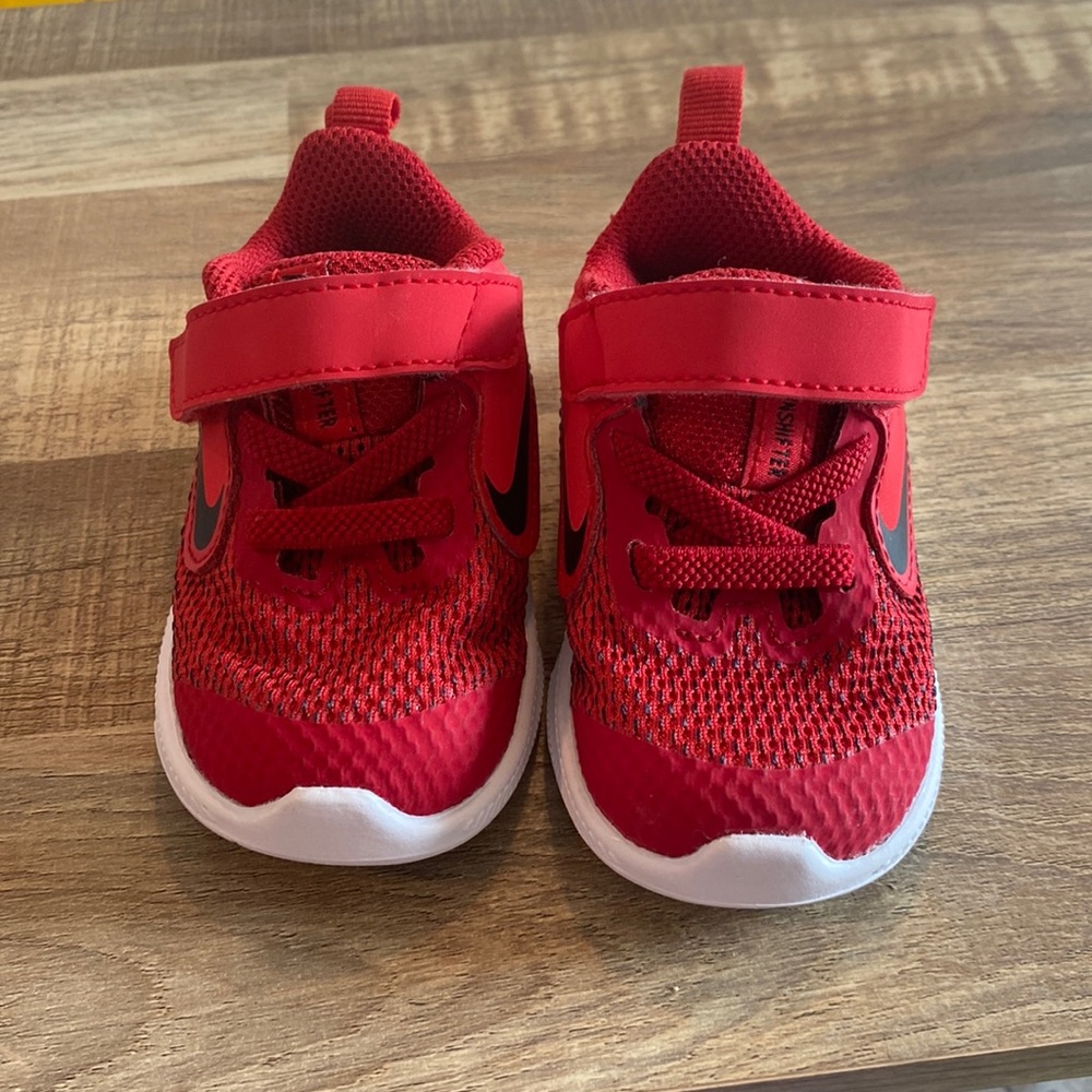 Red Infant Nike Shoes barely worn my baby grew out of them fast